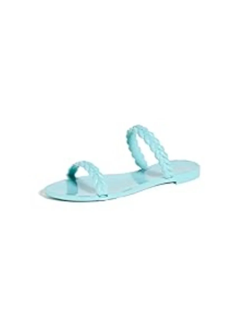 Stuart Weitzman Turquoise Blue Braida Sawyer Jelly Sandals Size 7